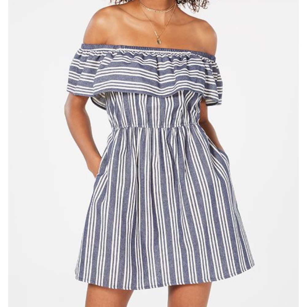 Navy/ivory daytime mini dress